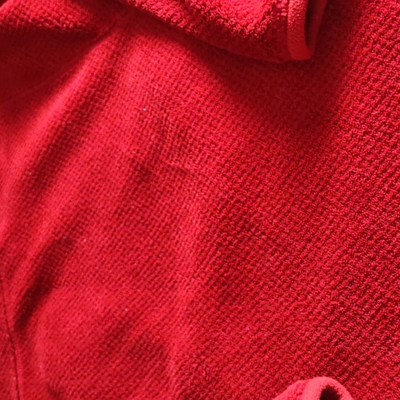 Patagonia Medium Red T-Snap Textured Pullover Fleece - Picture 15 of 16